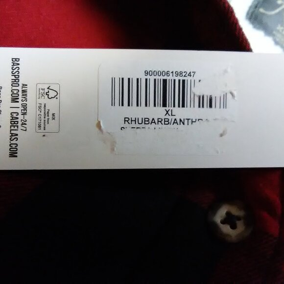 NWT Natural Reflections sherpa lined jacket size XL red & black check - Picture 4 of 16